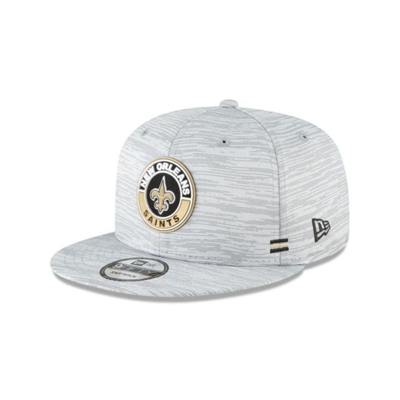 NFL New Orleans Saints Official Fall Sideline 9Fifty Snapback (ZOL3554) - Grey New Era Caps